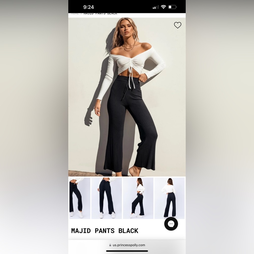 Princess Polly Majid Pants Black. They are out of stock online.